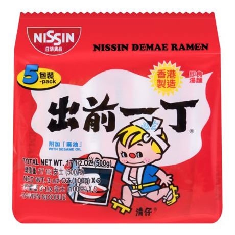 Nissin Packet Noodle Sesame Oil 6X500G