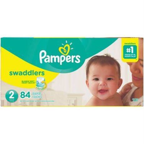 Pampers Swaddlers Diapers  Size 2  84 Count (Select for More Options)