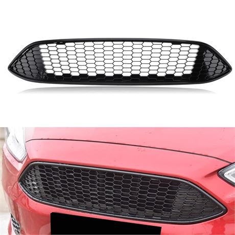 MotorFansClub Front Grill Bumper Grille Fit for Ford Focus 2015 2016 2017 2018