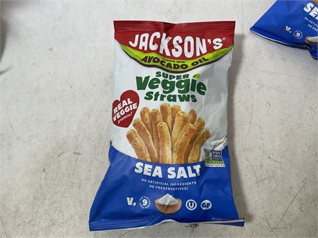 Jackson's Avocado Oil Super Veggie Straws Sea Salt, 5.0 oz