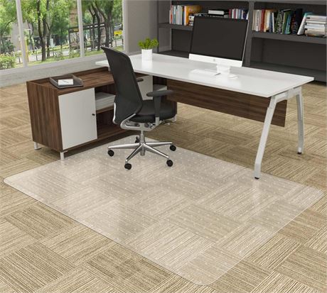 Amyracel Large Office Chair Mat for Carpeted Floors - 46" x 72" Clear Floor Mat