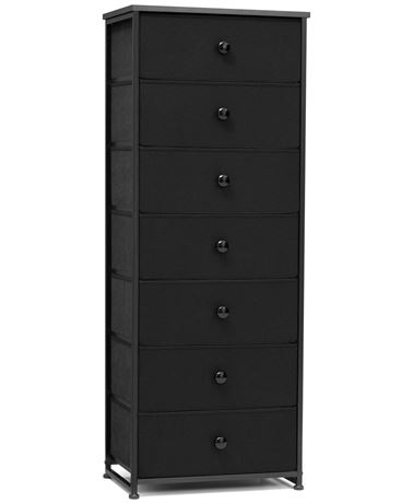 Crestlive Products Tall Dresser, 7-Drawer Fabirc Storage Tower, Chests of