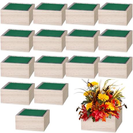 4''x4''x2'' Wood Planter Box for Centerpieces Square Wood Planter Box with