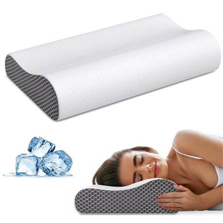 Neck Pillow Cervical Pillow for Pain Relief, Contour Memory Foam Pillows