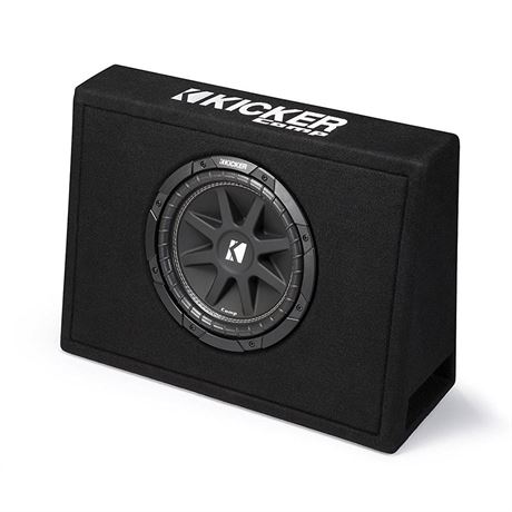 New 43TC104 Kicker Comp 10  (25cm) Sub in Thin Profile Encl  4-Ohm