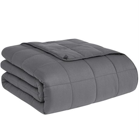 OFFSITE LOCATION Weighted Blanket for Adults (15lbs, 48"x72", Full, Grey) Heavy