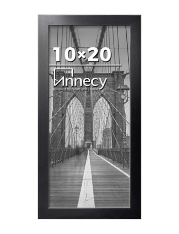 Annecy 10x20 Frame Black 1 Pack, Classic Frame Display 10x20 Pictures without