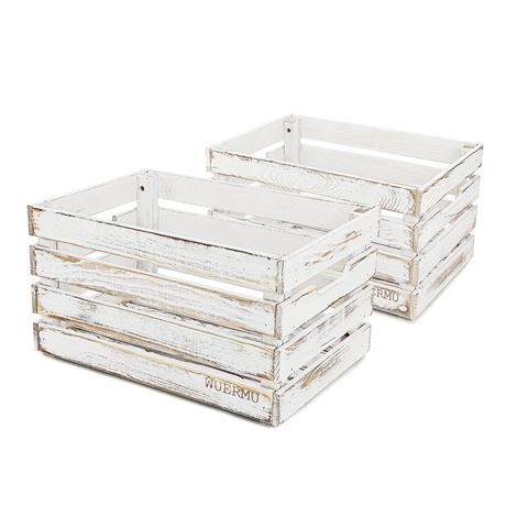 White Wooden Crates are Suitable for Storage, Milk Crates, Wine Crates,