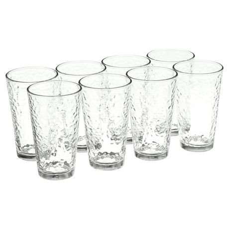 Libbey Vintage Frost Glass Drinkware Set, 16.2 oz, 8-Piece