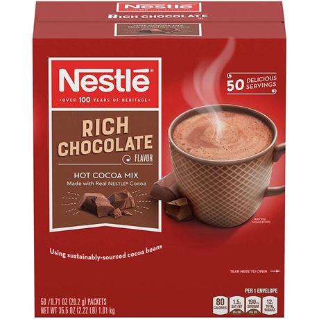 Nestle Hot Cocoa Mix  Rich Chocolate Hot Cocoa  Single Serve Hot Chocolate