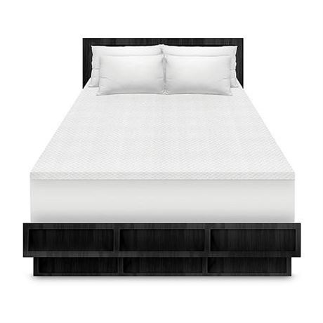 1.5-Inch Coolest Comfort Memory Foam Bed Topper in. Medium No Pocket Memory