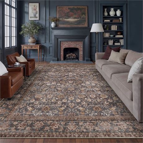 BERTHMEER 9'x12' Area Rugs for Living Room Bedroom Dining Room Farmhouse