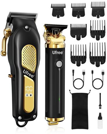 Ufree Hair Clippers for Men, Clippers and Trimmers Set, Cordless Barber
