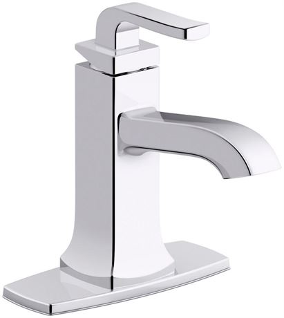 KOHLER Rubicon Single Hole Single-Handle Bathroom Faucet in Polished Chrome