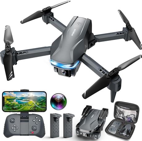 Drones with Camera for Adults 1080P HD Foldable Drone with Carrying Case Drones