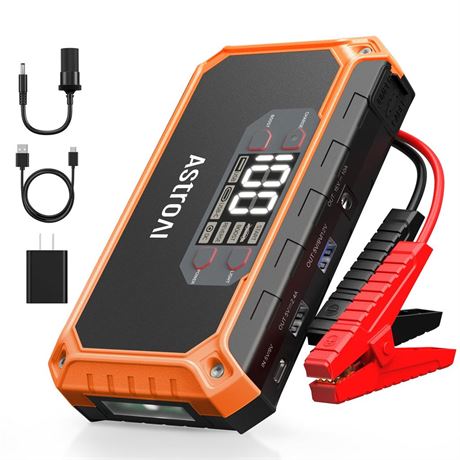 AstroAI Car Jump Starter, 2000A 12V 8-in-1 Battery Jump Starter, Up to 7.0L Gas