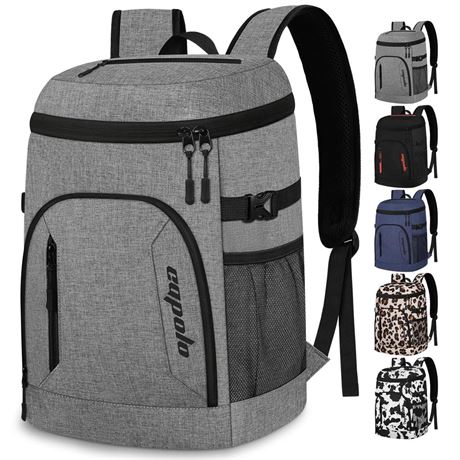 Cooler Backpack 30 Cans, Insulated Backpack Cooler Leak Proof Large Capacity