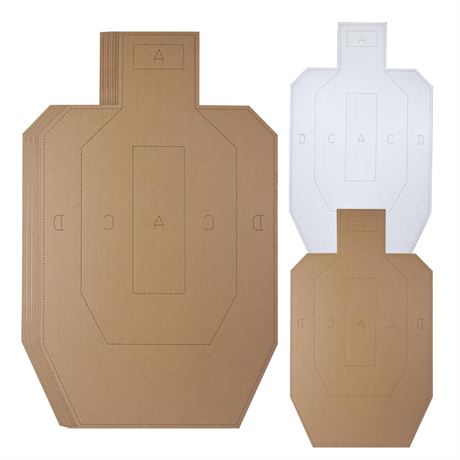 Official uspsa Targets，30x18in Cardboard Targets for Shooting, Gun Range