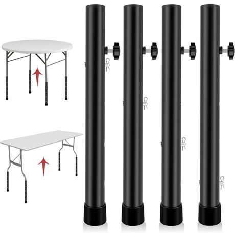 Table Leg Extenders for Folding Tables, Folding Table Leg Extensions for