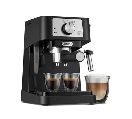 De'Longhi Stilosa Manual Espresso Machine, Latte & Cappuccino Maker, 15 Bar