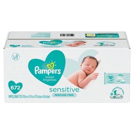 Pampers Sensitive Baby Wipes - 672ct