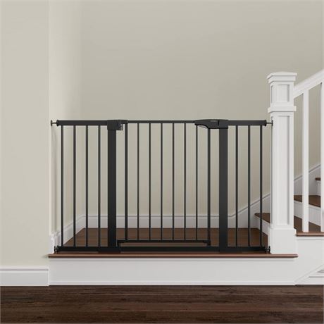 Baby Gate Extra Wide, 29.5-51'' Pressure Mounted Dog Gate with Walk Thru Door,