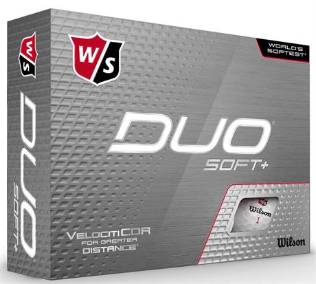 Wilson Sporting Goods Staff Duo Soft + Golf Balls - White