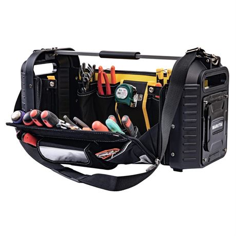 MARUTAI 24'' Large Tool Tote Bag, Open Top Tool Bag, 29 Pocket Heavy Duty