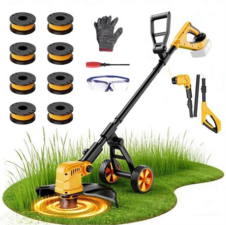 20000RPM Brushless Cordless String Trimmer for Dewalt 20v Battery(Battery Not