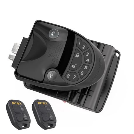 RVLOCK V4 RV Door Lock Keyless Entry with Remote, Secure and Convenient Camper