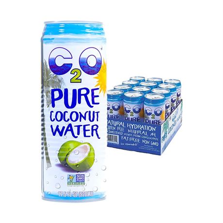 C2O Pure Coconut Water with Mango | Plant Based | Non-GMO | No Added Sugar |