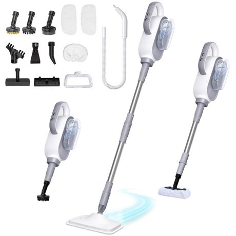 Steam Mop, 13-in-1 Powerful Handheld Steam Cleaner with 13 Accessories, 500ML