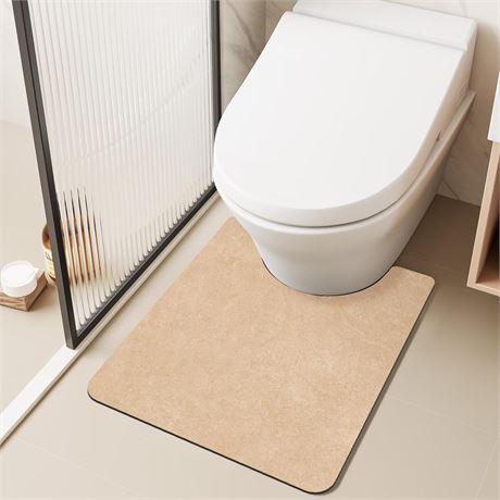 Quick Dry Bath Mat, Bathroom Rug Non Slip Washable Thin Absorbent Bathroom