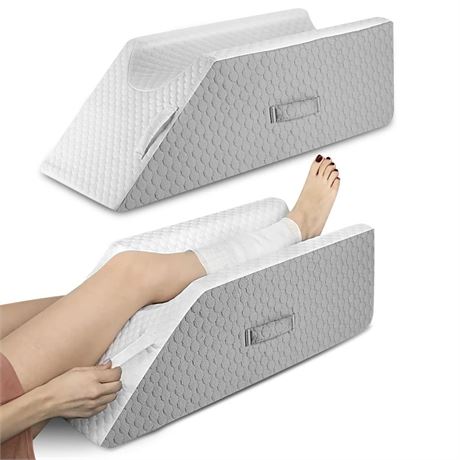 Forias Leg Elevation Pillows for After Surgery, Injuries or Rest, Memory Foam