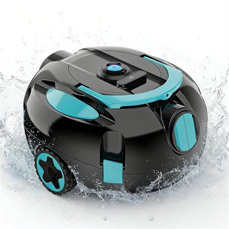 Obito H1 Robotic Pool Cleaner, Powerful Robotic Cleaner with Dual Suction