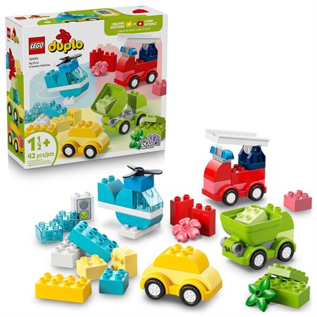 LEGO DUPLO My First Creative Vehicles Building Toy for Toddlers - Building