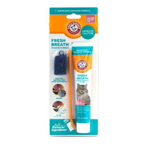 Arm & Hammer Cat Dental Kit - Toothbrush, Toothpaste and Oral Care for Kittens