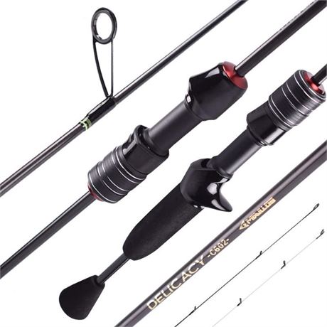 Delicacy UL Spinning Rod Casting Rod Ultralight Carbon Fiber Hollow Tips