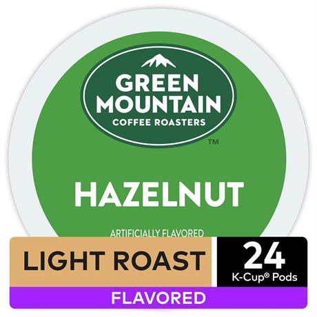 Green Mountain Coffee Hazelnut Coffee 72 Count 3 Boxes of 24 K-Cup  Box -