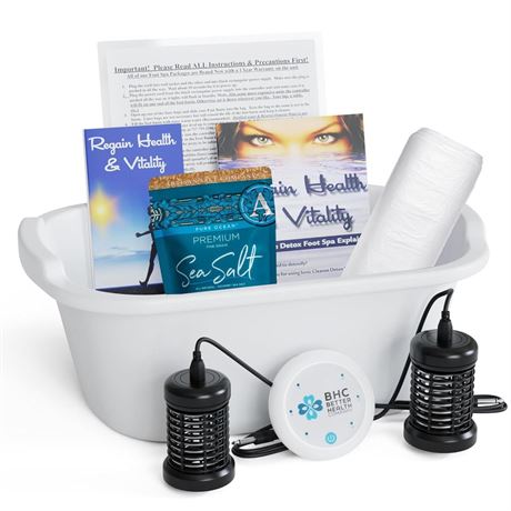 Ionic Foot Bath Detox Machine - Foot Spa Bath Free Regain Health & Vitality