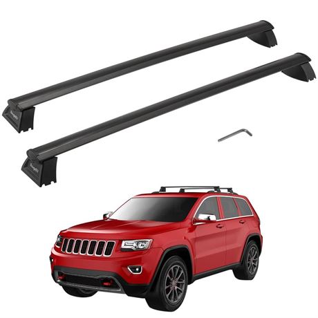 BougeRV Upgraded Roof Rack Cross Bars Compatible with Jeep Grand Cherokee