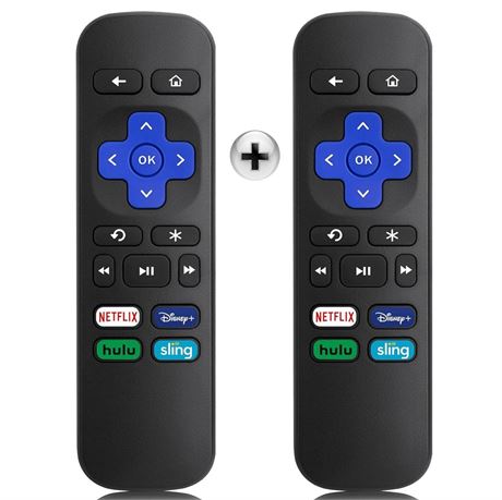 【Pack of 2】 New Replacement Remote for All Roku-Box,Compatible for All Roku