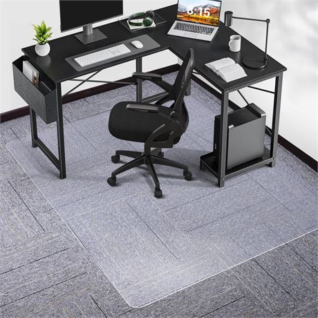 Chair Mat for Carpet, SALLOUS 57 in Office Chair Mat for Carpeted Floors, Heavy