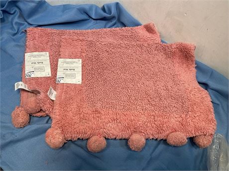 Bath Mat home Collection  Rug with Pom Bathroom Rugs for Bedroom  Rug Absorbent