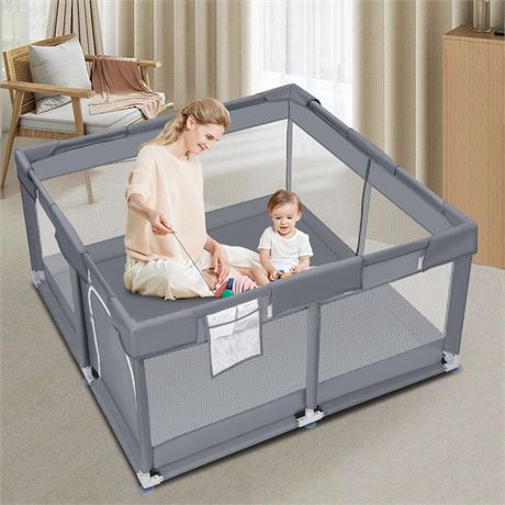 Baby Playpen 50x50 Inch, Playpen for Babies and Toddlers Baby Playpen Fence