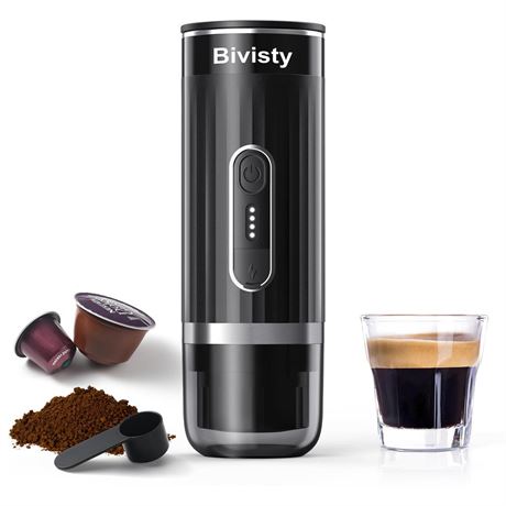 Portable Espresso Maker for Travel, Camping Coffee Machine, Electric