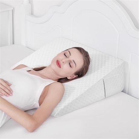 Bed Wedge Pillow for After Surgery Premium 7.5" Wedge Pillow for Sleeping with