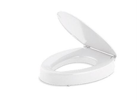 OFFSITE KOHLER 25875-0 Hyten Elevated Quiet-Close Elongated Toilet Seat,