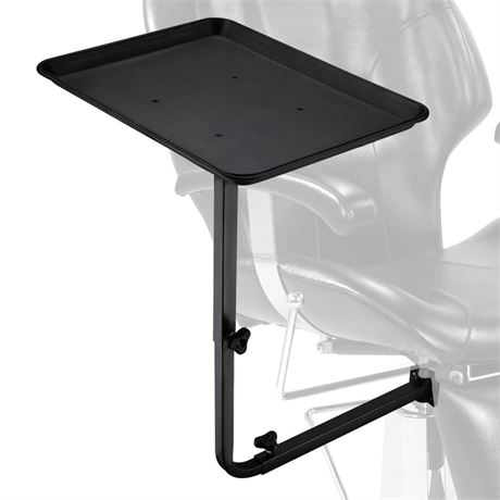 Noverlife Salon Metal Tray Attached to Chair, 360 Degree Rotation Barber Chair