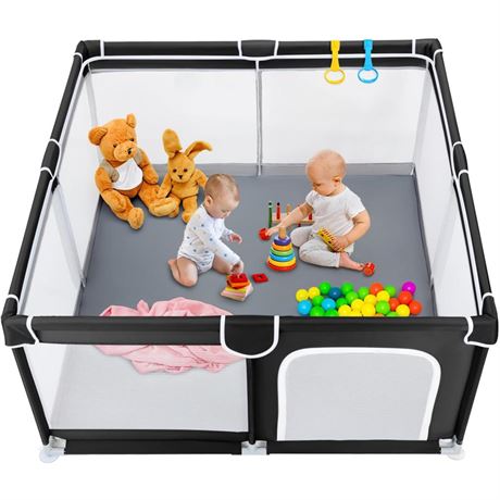 TODALE Baby Playpen for Toddler, Large Baby Playard, Indoor & Outdoor Kids